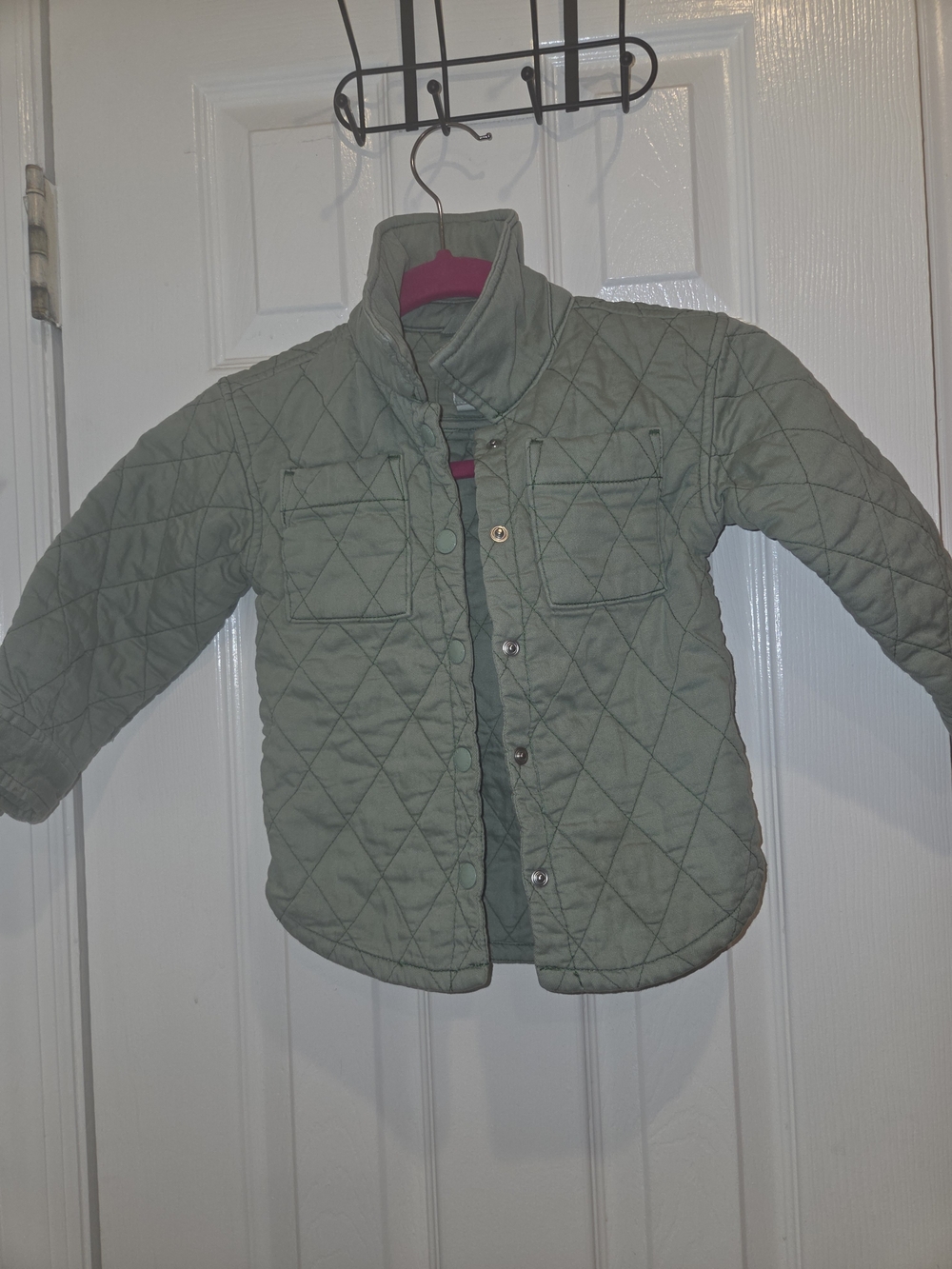 GAP Quilted Puffer Jacket in Sage Green
